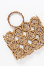 Load image into Gallery viewer, Vintage x Straw, Wood Woven Purse