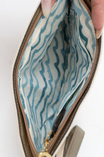 Load image into Gallery viewer, Vintage x COACH Beige, Gold Fabric Clutch