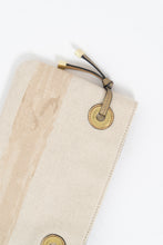 Load image into Gallery viewer, Vintage x COACH Beige, Gold Fabric Clutch
