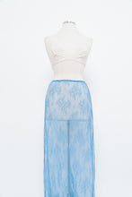 Load image into Gallery viewer, URBAN OUTFITTERS x Blue Lace Maxi Skirt (XS, S)