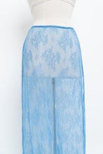 Load image into Gallery viewer, URBAN OUTFITTERS x Blue Lace Maxi Skirt (XS, S)