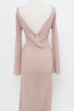 Load image into Gallery viewer, Moden x Blush Mesh Knit Low-Back Maxi Dress (S, M)