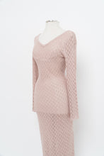Load image into Gallery viewer, Moden x Blush Mesh Knit Low-Back Maxi Dress (S, M)