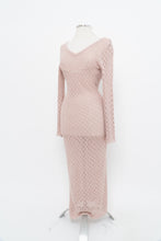 Load image into Gallery viewer, Moden x Blush Mesh Knit Low-Back Maxi Dress (S, M)