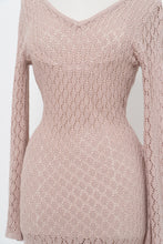 Load image into Gallery viewer, Moden x Blush Mesh Knit Low-Back Maxi Dress (S, M)