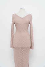 Load image into Gallery viewer, Moden x Blush Mesh Knit Low-Back Maxi Dress (S, M)