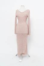Load image into Gallery viewer, Moden x Blush Mesh Knit Low-Back Maxi Dress (S, M)