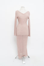 Load image into Gallery viewer, Moden x Blush Mesh Knit Low-Back Maxi Dress (S, M)