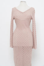 Load image into Gallery viewer, Moden x Blush Mesh Knit Low-Back Maxi Dress (S, M)
