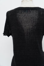 Load image into Gallery viewer, FREE PEOPLE x Black Sheer Knit Maxi Dress (S, M)