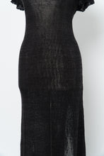 Load image into Gallery viewer, FREE PEOPLE x Black Sheer Knit Maxi Dress (S, M)