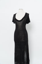 Load image into Gallery viewer, FREE PEOPLE x Black Sheer Knit Maxi Dress (S, M)