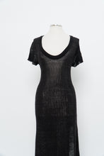 Load image into Gallery viewer, FREE PEOPLE x Black Sheer Knit Maxi Dress (S, M)