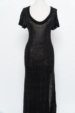 Load image into Gallery viewer, FREE PEOPLE x Black Sheer Knit Maxi Dress (S, M)