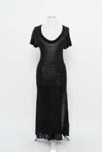 Load image into Gallery viewer, FREE PEOPLE x Black Sheer Knit Maxi Dress (S, M)