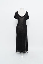 Load image into Gallery viewer, FREE PEOPLE x Black Sheer Knit Maxi Dress (S, M)