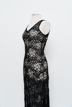Load image into Gallery viewer, EILEEN FISHER x Black Mesh Knit Midi Dress (XS-M)