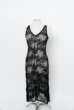 Load image into Gallery viewer, EILEEN FISHER x Black Mesh Knit Midi Dress (XS-M)