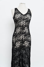 Load image into Gallery viewer, EILEEN FISHER x Black Mesh Knit Midi Dress (XS-M)