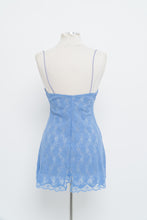Load image into Gallery viewer, Vintage x Perwinkle Lace Mini Slip Dress (M)