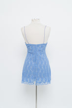 Load image into Gallery viewer, Vintage x Perwinkle Lace Mini Slip Dress (M)
