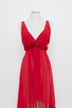 Load image into Gallery viewer, Vintage x Red Rose Back Tie Sheer Top/Dress (M, L)