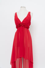 Load image into Gallery viewer, Vintage x Red Rose Back Tie Sheer Top/Dress (M, L)