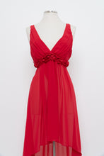 Load image into Gallery viewer, Vintage x Red Rose Back Tie Sheer Top/Dress (M, L)