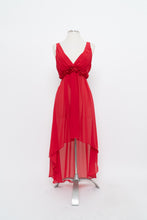 Load image into Gallery viewer, Vintage x Red Rose Back Tie Sheer Top/Dress (M, L)