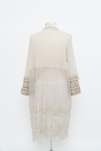 Load image into Gallery viewer, Vintage x Made in Italy x Light Grey Knit, Lace Shawl (XS-L)