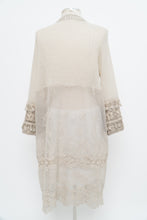 Load image into Gallery viewer, Vintage x Made in Italy x Light Grey Knit, Lace Shawl (XS-L)