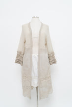 Load image into Gallery viewer, Vintage x Made in Italy x Light Grey Knit, Lace Shawl (XS-L)