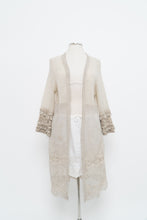 Load image into Gallery viewer, Vintage x Made in Italy x Light Grey Knit, Lace Shawl (XS-L)