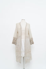 Load image into Gallery viewer, Vintage x Made in Italy x Light Grey Knit, Lace Shawl (XS-L)