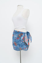 Load image into Gallery viewer, Vintage x Blue, Lace Patterned Bikini Coverup Skirt (M, L)