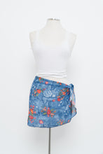 Load image into Gallery viewer, Vintage x Blue, Lace Patterned Bikini Coverup Skirt (M, L)