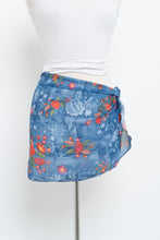Load image into Gallery viewer, Vintage x Blue, Lace Patterned Bikini Coverup Skirt (M, L)