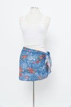 Load image into Gallery viewer, Vintage x Blue, Lace Patterned Bikini Coverup Skirt (M, L)