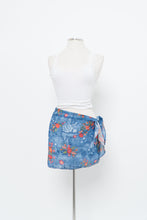 Load image into Gallery viewer, Vintage x Blue, Lace Patterned Bikini Coverup Skirt (M, L)