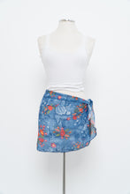 Load image into Gallery viewer, Vintage x Blue, Lace Patterned Bikini Coverup Skirt (M, L)