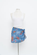 Load image into Gallery viewer, Vintage x Blue, Lace Patterned Bikini Coverup Skirt (M, L)