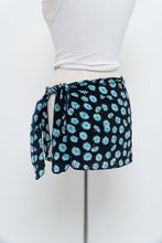Load image into Gallery viewer, Vintage x Navy Blue Diasy Bikini Coverup Skirt (S-L)