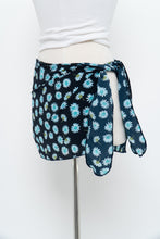 Load image into Gallery viewer, Vintage x Navy Blue Diasy Bikini Coverup Skirt (S-L)