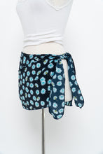 Load image into Gallery viewer, Vintage x Navy Blue Diasy Bikini Coverup Skirt (S-L)