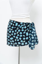 Load image into Gallery viewer, Vintage x Navy Blue Diasy Bikini Coverup Skirt (S-L)