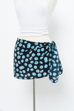 Load image into Gallery viewer, Vintage x Navy Blue Diasy Bikini Coverup Skirt (S-L)