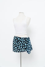 Load image into Gallery viewer, Vintage x Navy Blue Diasy Bikini Coverup Skirt (S-L)