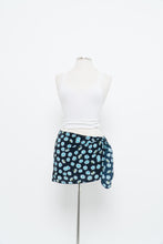 Load image into Gallery viewer, Vintage x Navy Blue Diasy Bikini Coverup Skirt (S-L)
