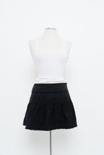 Load image into Gallery viewer, Vintage x LE CHATEAU Black Embroidered Mini Skirt (M, L)