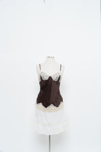 Load image into Gallery viewer, Vintage x Brown, Cream Silk Lace Tank (L)